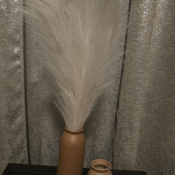 Stylish Neutral Vase Trio Pampas - Picture 4 of 5